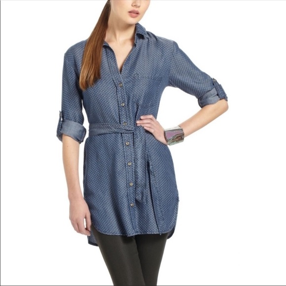 Anthropologie Tops - Anthropologie Cloth & Stone Chambray Tunic